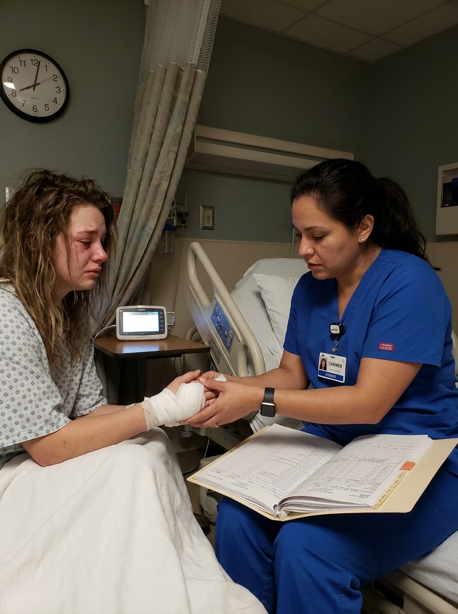 “You Want A Hospital Because You Can’t Hold A Dish?” Her Mother Laughed After Locking Her Outside Barefoot In October, But At 2 A.M. An ER Nurse Unwrapped Her Hands, Opened The Medical Chart, And Let The Evidence Start Speaking Before Her Parents Could